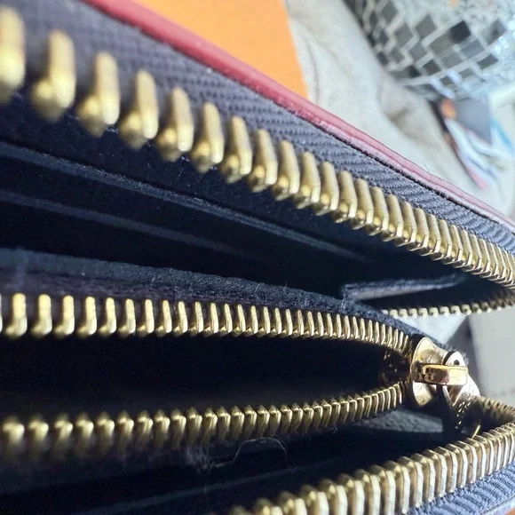 Louis Vuitton Clemence Navy Monogram Zip Wallet - Picture 7 of 7